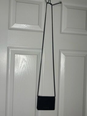 Armani Exchange Black Mini Crossbody with Chain Strap pre-loved